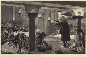 अल्बानिया लीग की एक बैठक, अल्बानिया में रेखाचित्र